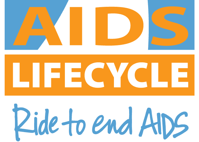 Aidslifecycle logo blue text